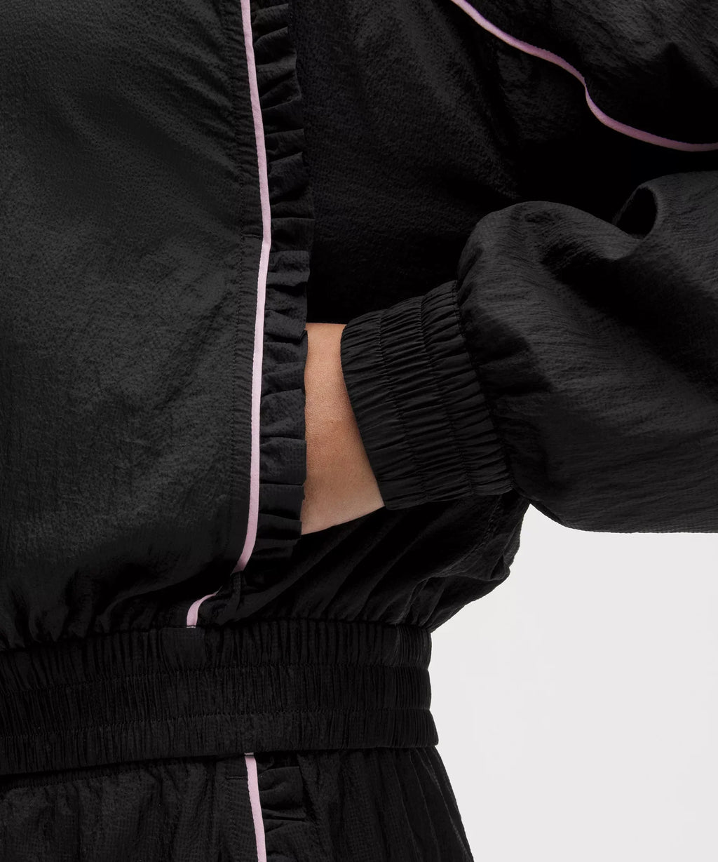 GANNI x lululemon Ruffle-Trim Textured Jacket