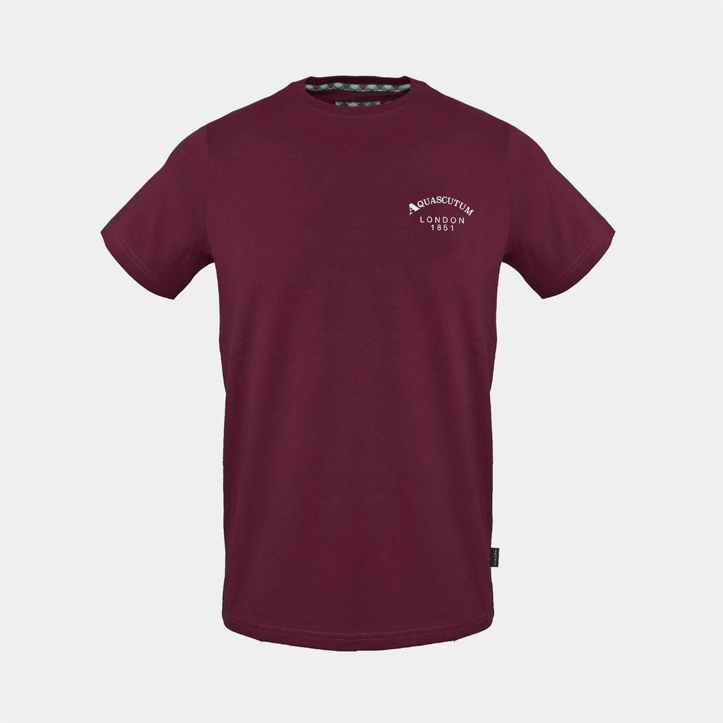 Aquascutum Wordmark Crew Neck Short Sleeve Regular Fit T-Shirt