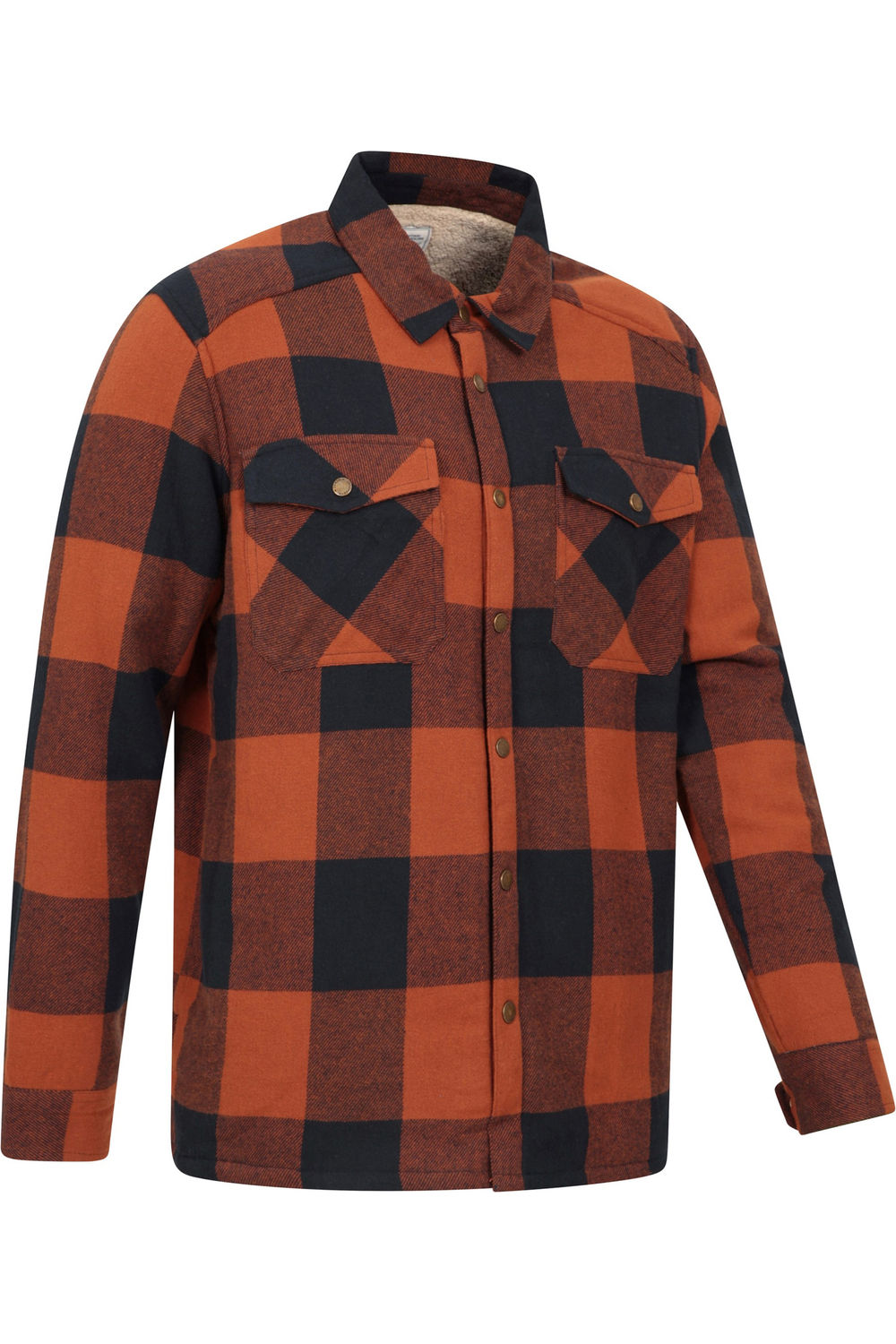 Mountain Warehouse Mens Pinn Flannel Borg Lined Shirt