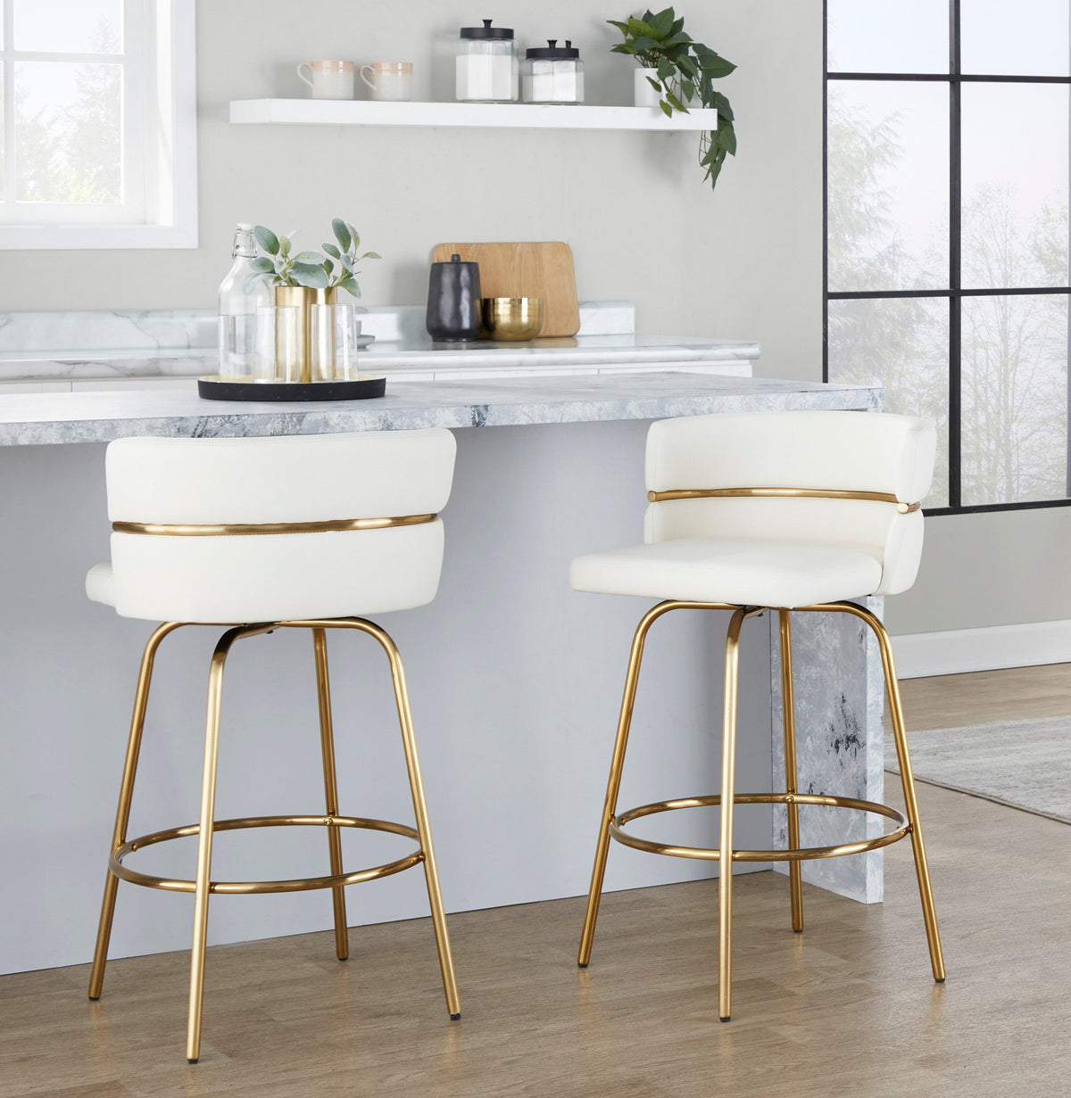 Modern Upholstered Kitchen Island Seating