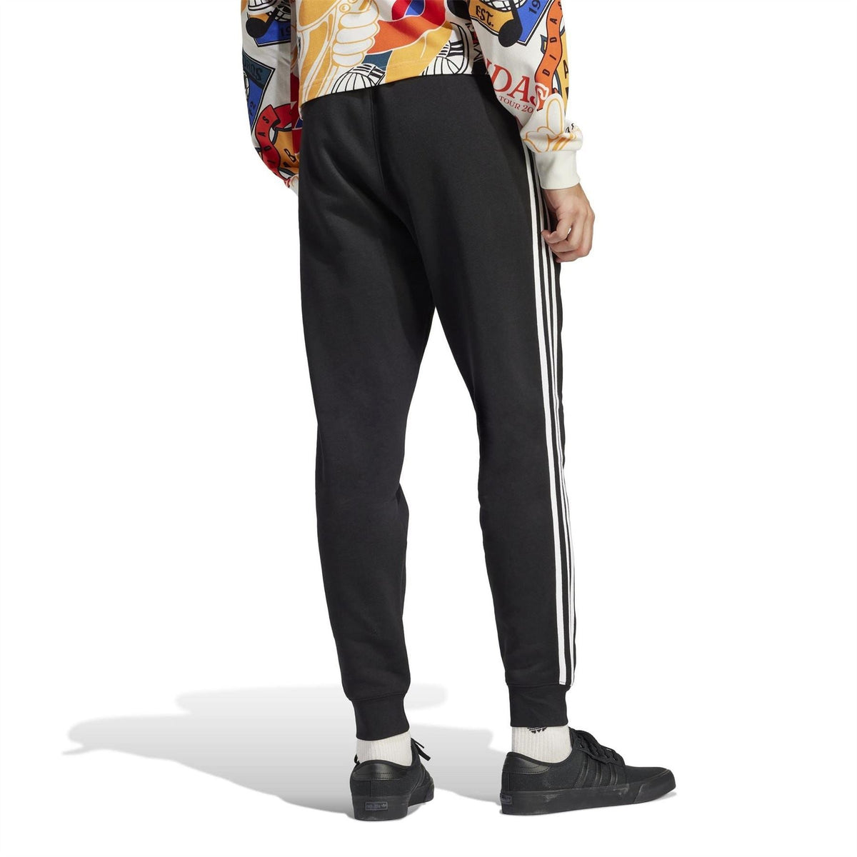 adidas Originals 3 Stripes Slim Joggers with Ribbed Cuff