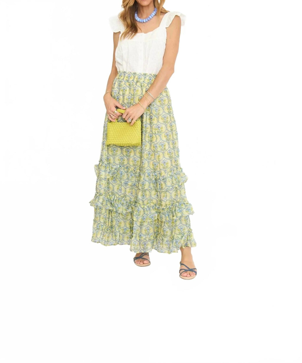 Lily Flutter Sleeve Tank Top In White