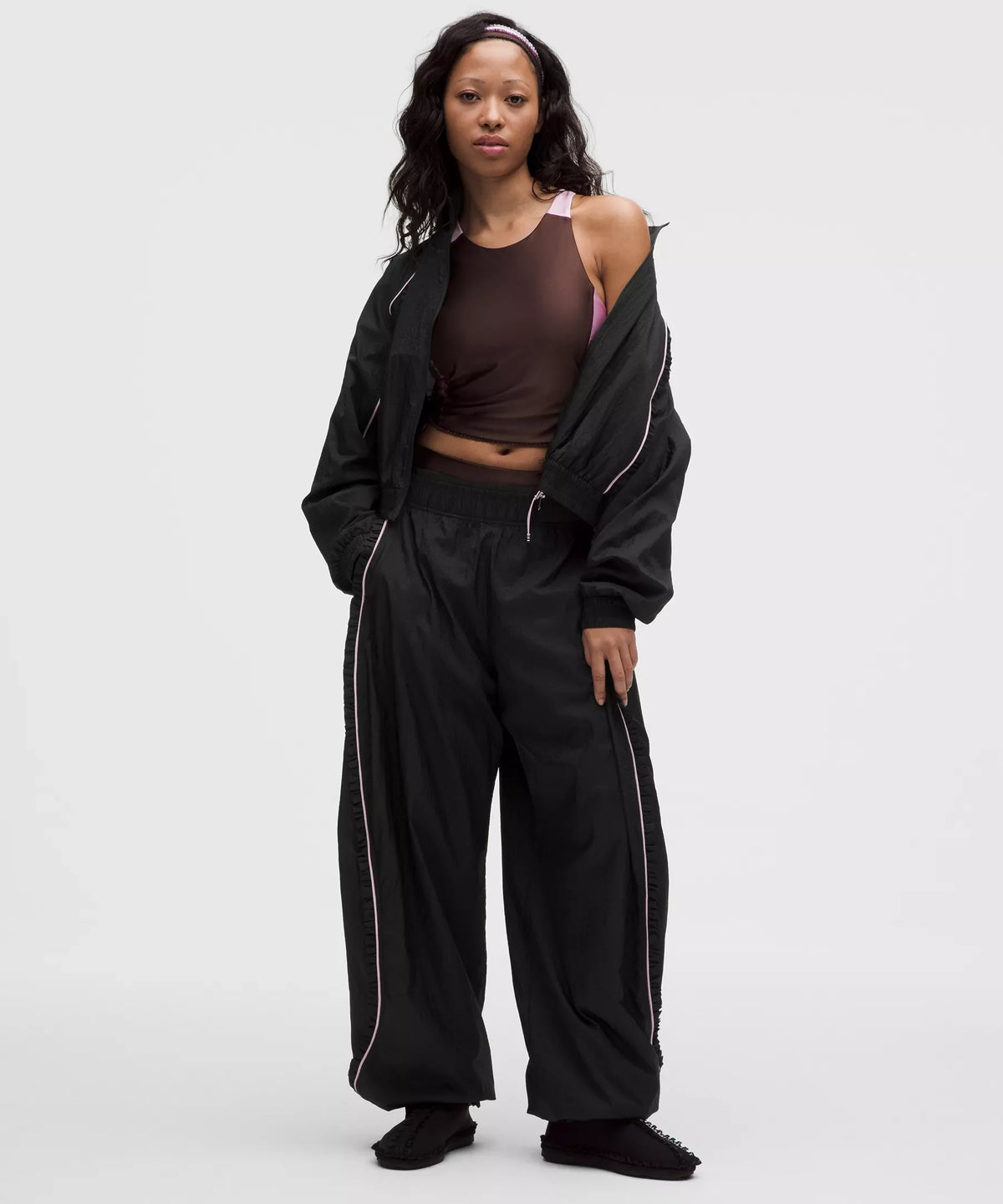GANNI x lululemon Ruffle-Trim Textured Jacket