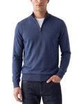 Raffi Jersey 1/4-Zip Mock Neck Sweater