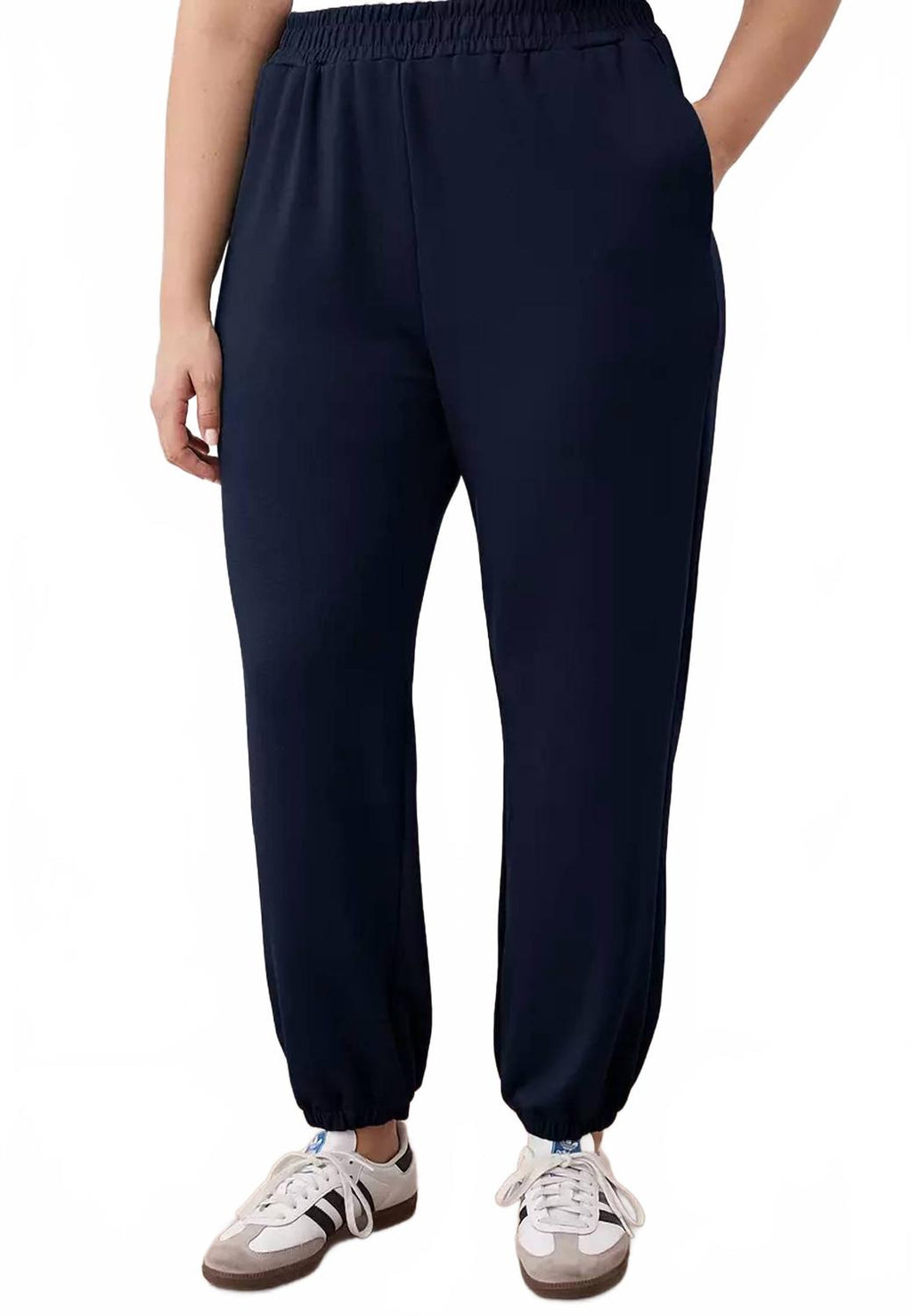 Women's Organic Tapered Leg Sweatpants In Navy