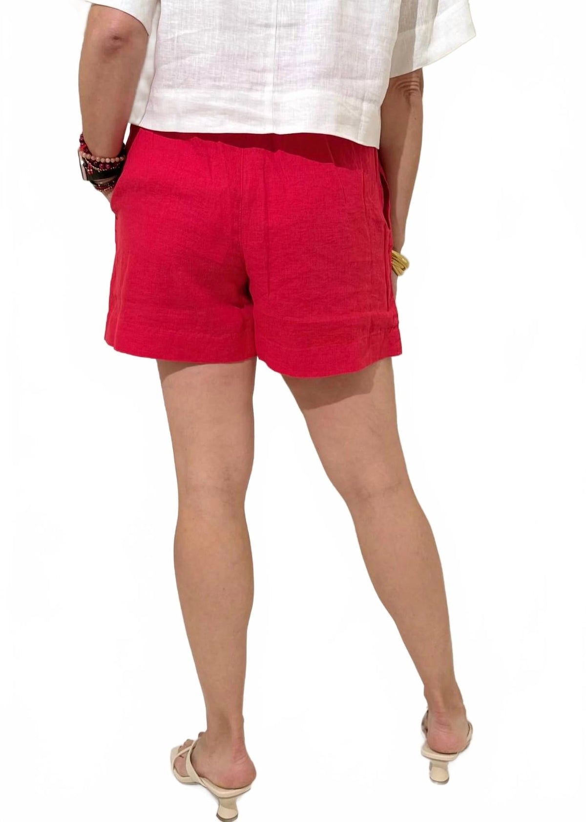 Mavis Linen Shorts In Rumba