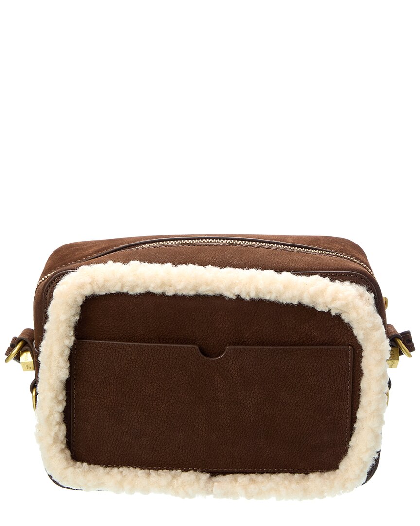 Off-White Medium Suede Camera Bag