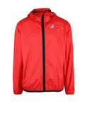 Red Lightweight Water-Resistant Hooded Jacket