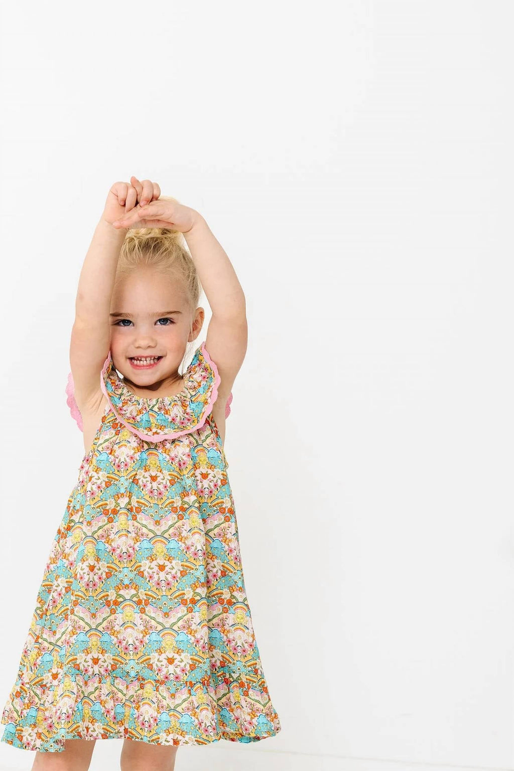 Girl's Harper Dress In Happy Sun