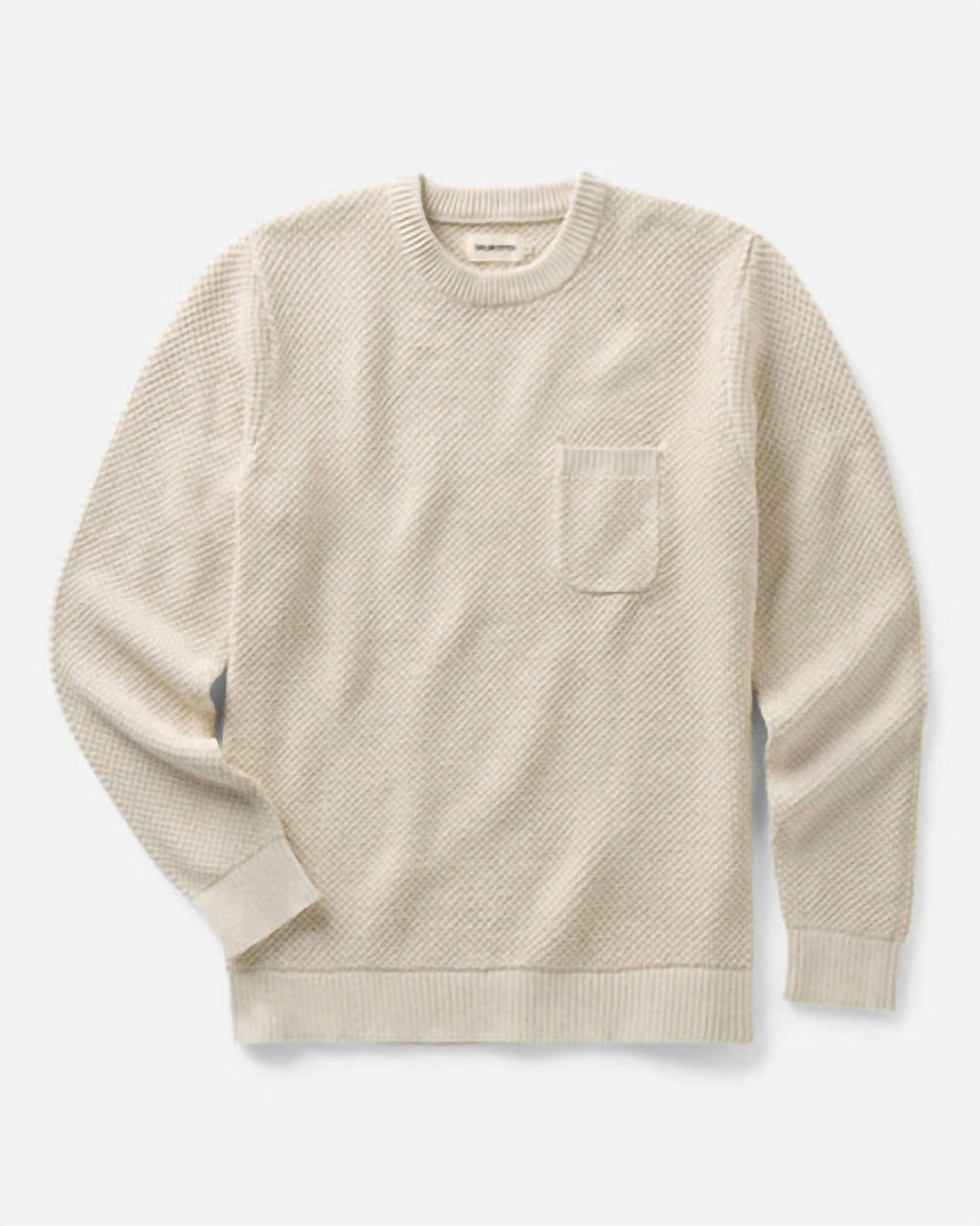 Crawford Crew Sweater In Marled Natural