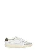 White Windscape Low Suede Leather Low-Top Sneakers