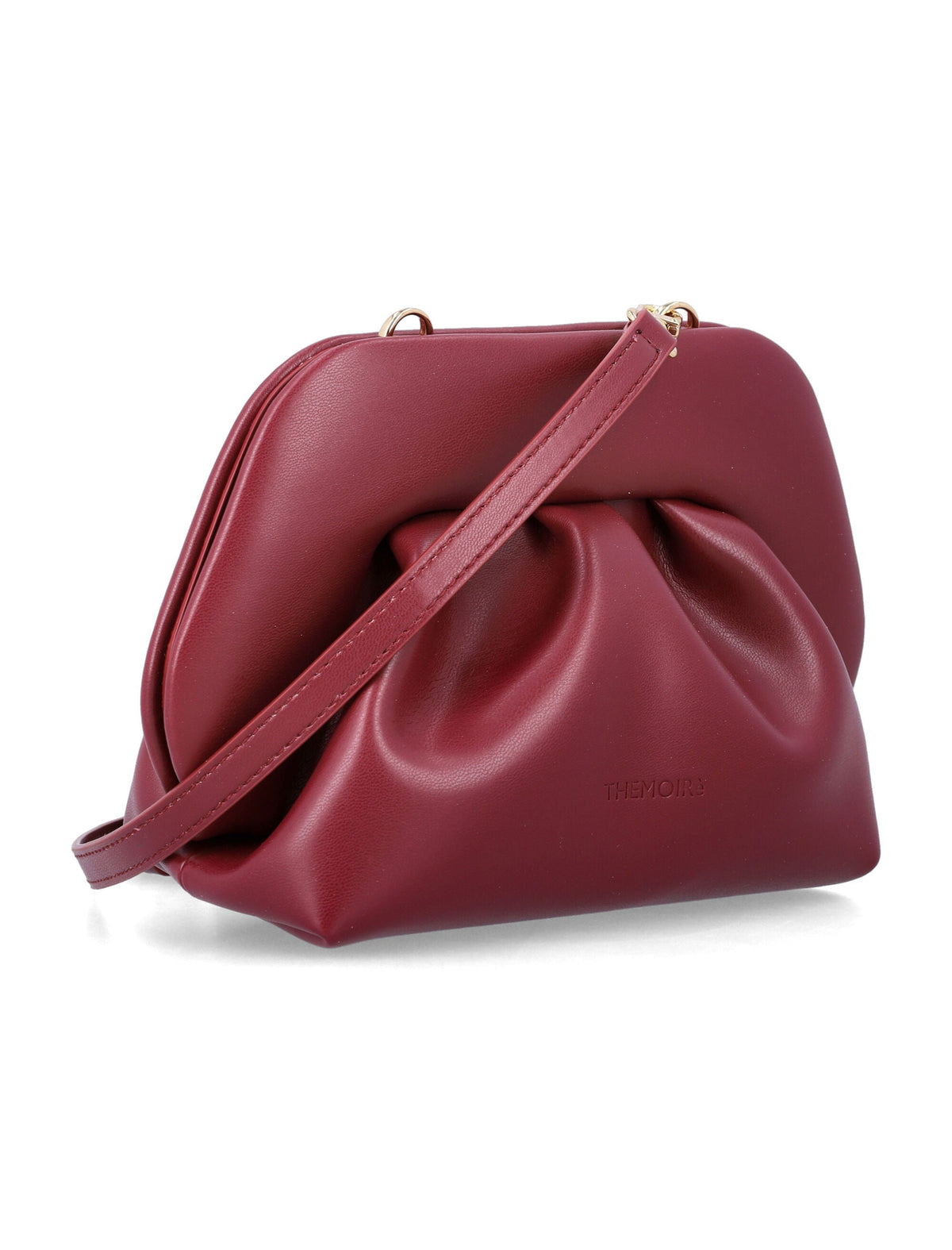 Bios Small Structured Pleated Leather Handbag