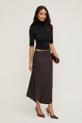 Sculpt Twisted Midi Skirt