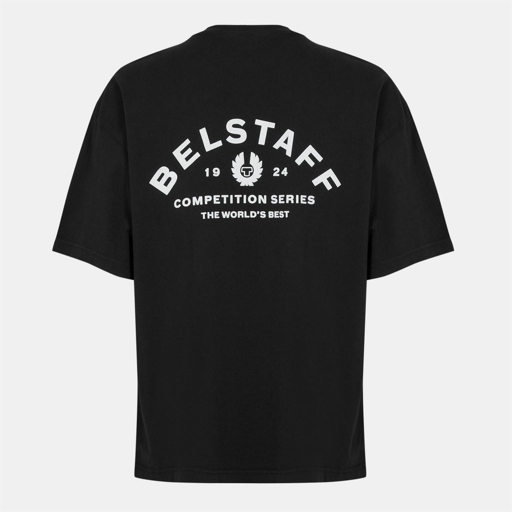 Belstaff Mens Drop Shoulder Oversized T Shirt