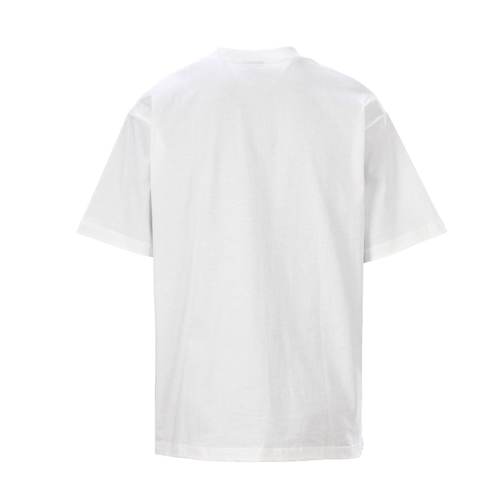 Balenciaga Yellow Spray BB T-Shirt in Black & White