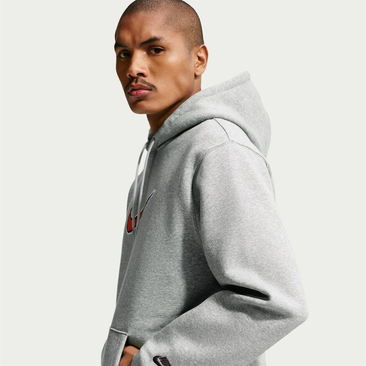 Nike Club Kangaroo Pocket Hooded Long Sleeve Sweatshirt