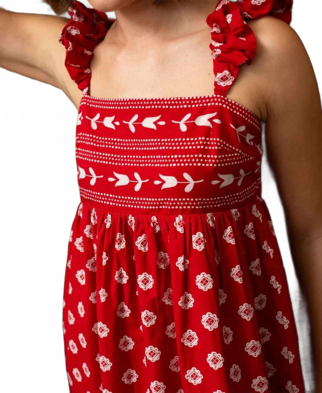 Sylvie Midi Dress In Ember Dot