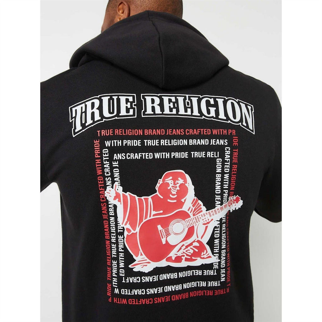 True Religion Hoodie Buddha Print Hooded Jacket