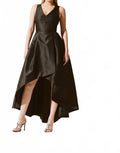 Sophisticated Wrap Convertible Dress In Black