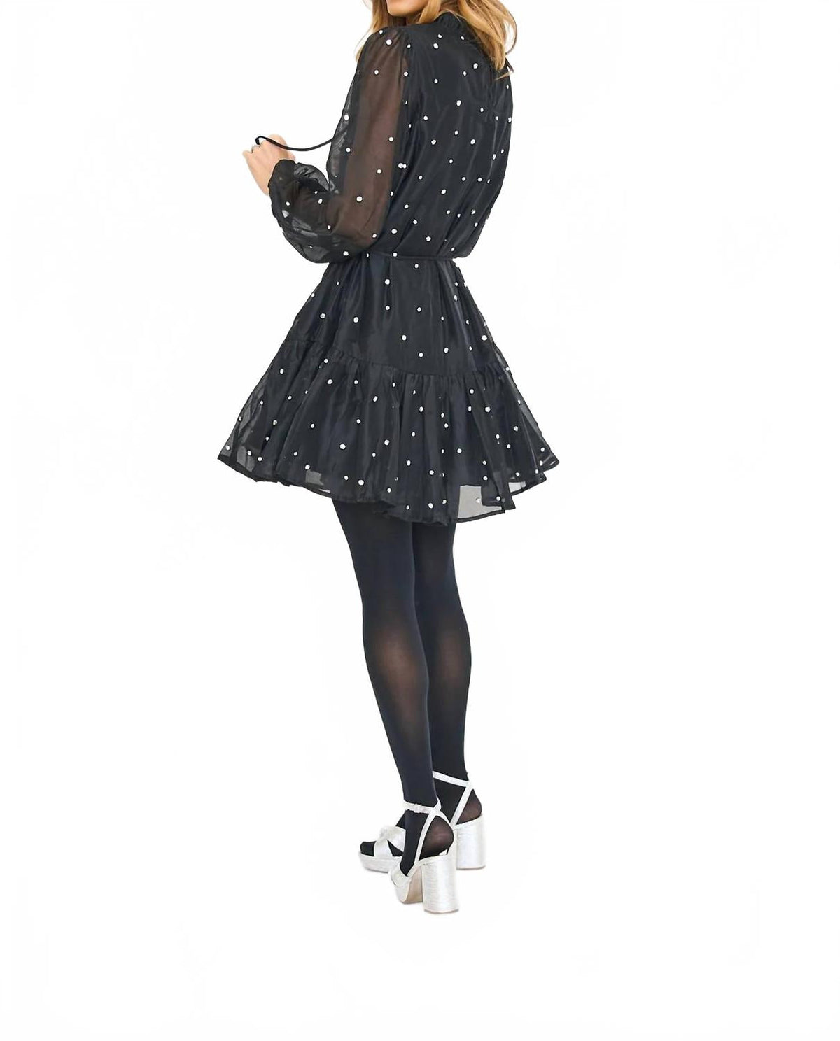 Sheer Party Dress In Black