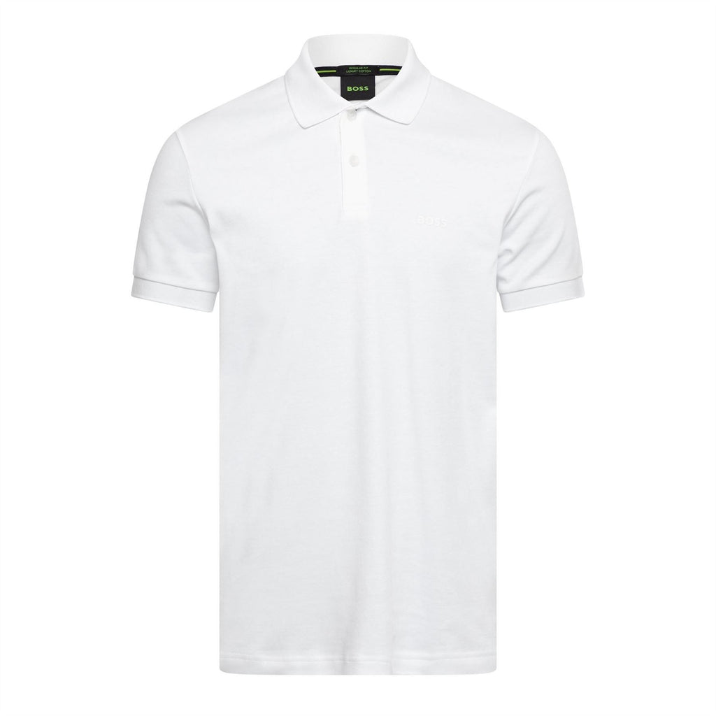 Hugo Wordmark Collared Neck Short Sleeve Polo Shirt