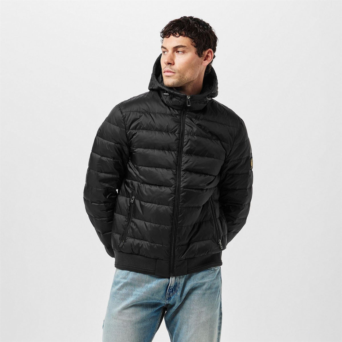 Belstaff Mens Waterproof Quilted Short Puffer Jacket