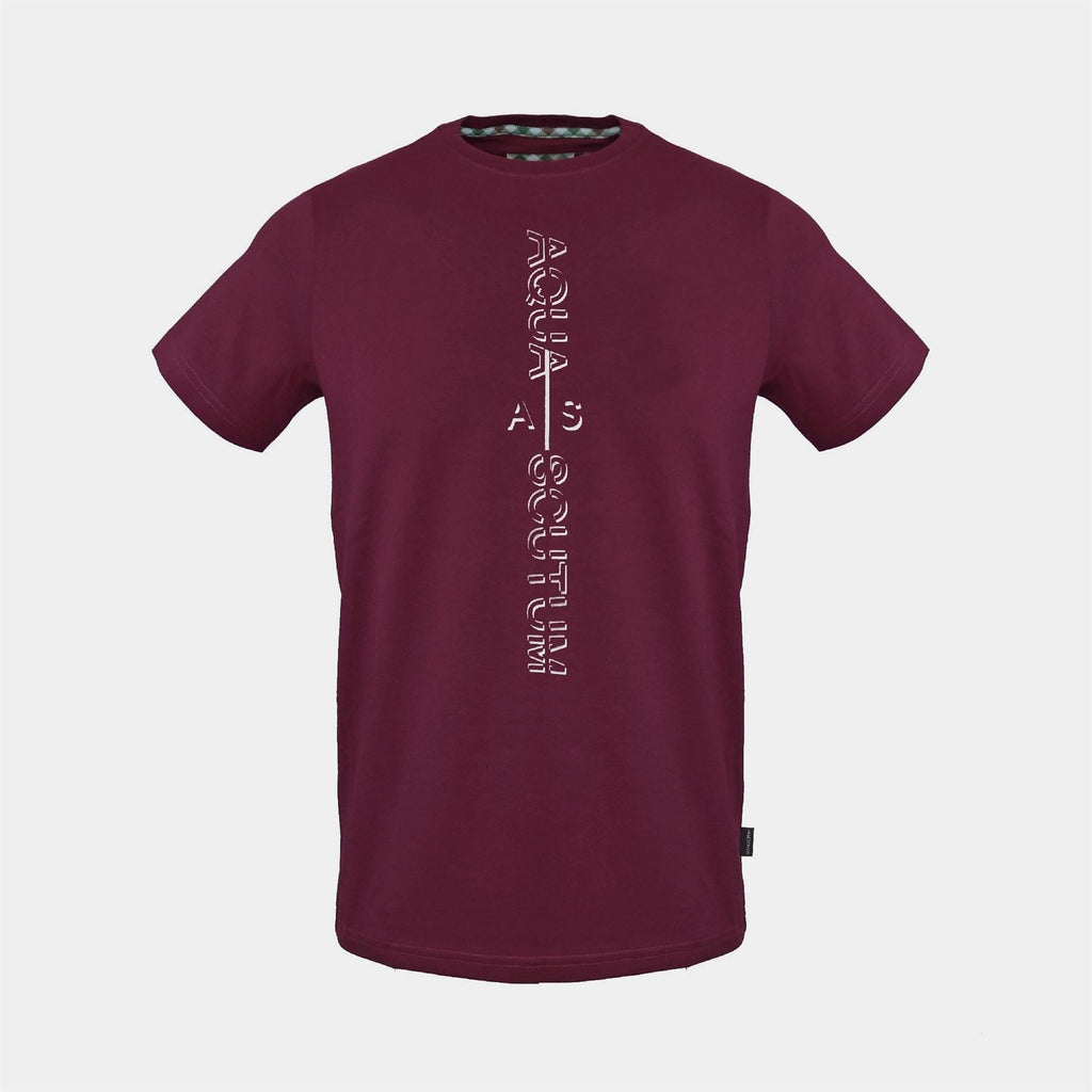 Aquascutum Printed Logo Crew Neck Short Sleeve T-Shirt