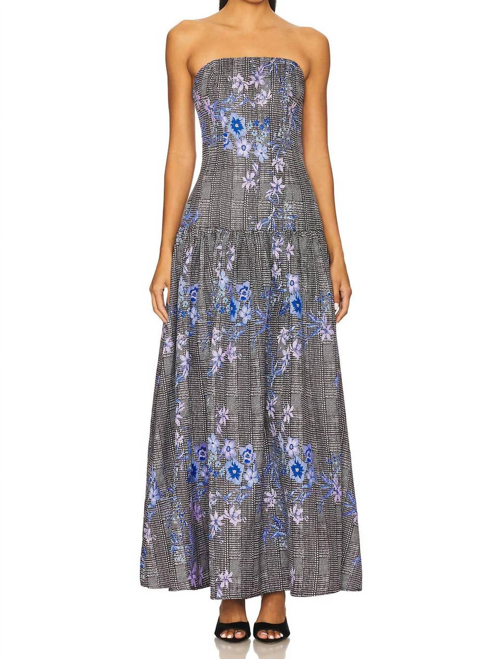 Allana Gown In Black Multi