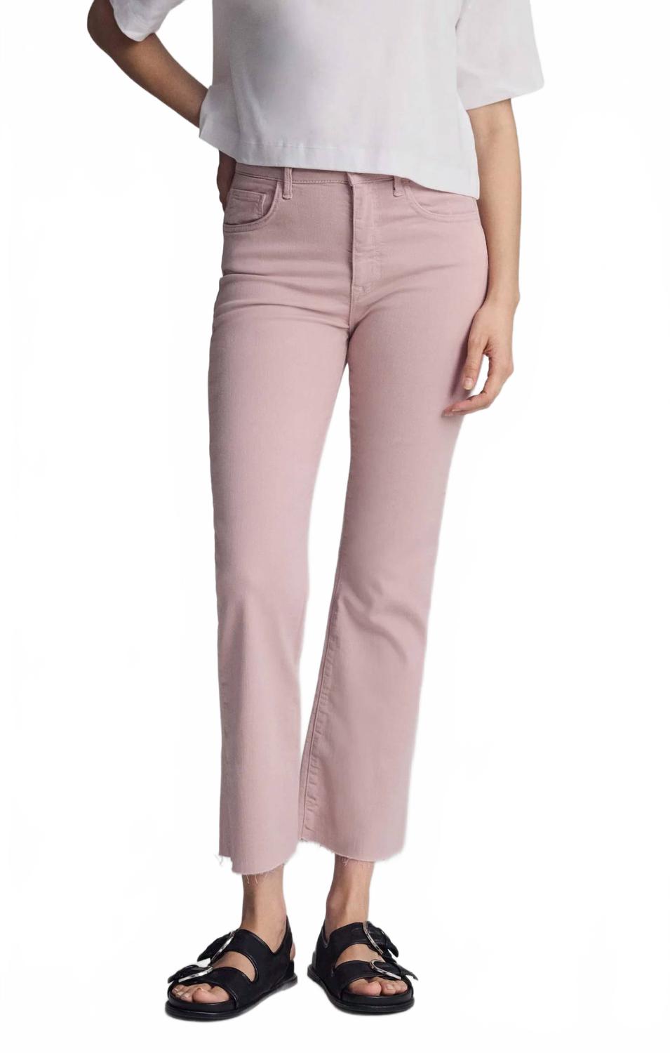 Anika Mid-Rise Crop Flare Jeans In Woodrose