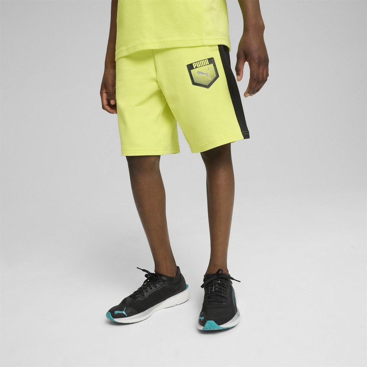 Puma Active Sports Graphic Sweat Shorts with Elasticated Waistband
