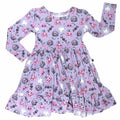 Girl's Audrey Halloween Twirl Dress In Purple