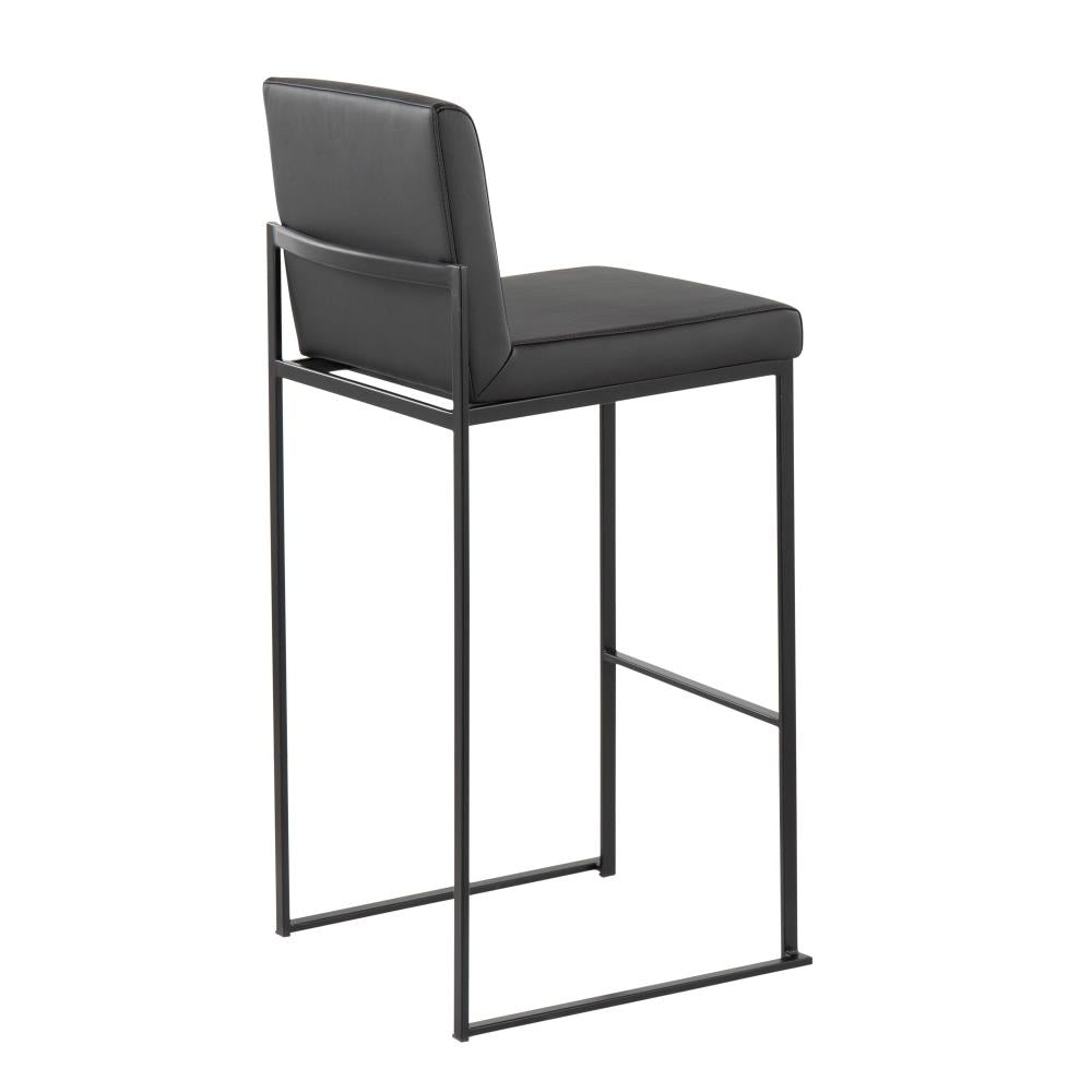 Modern Upholstered Barstools with Padded Backrests