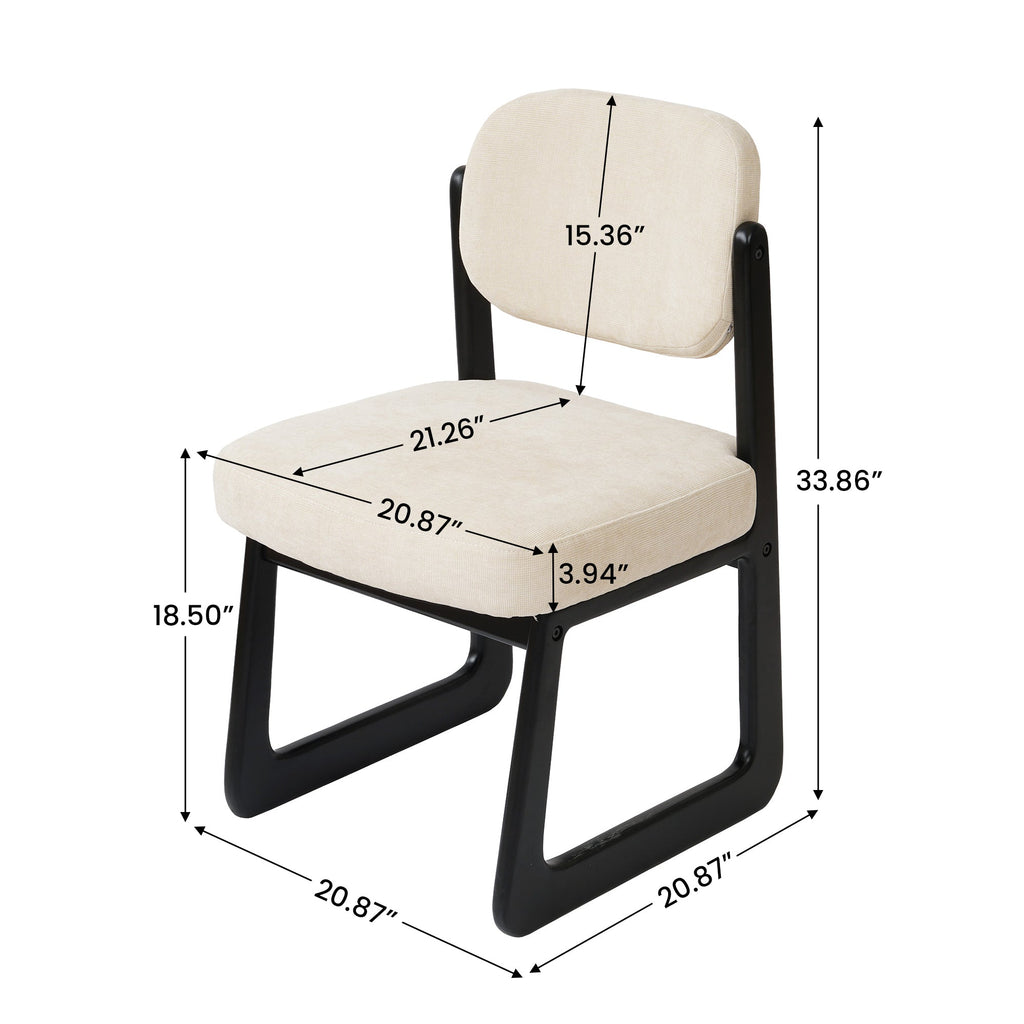 Solid Wood Upholstered Dining Chairs