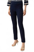 Jacquard Pull-On Straight Pants In Midnight Blue