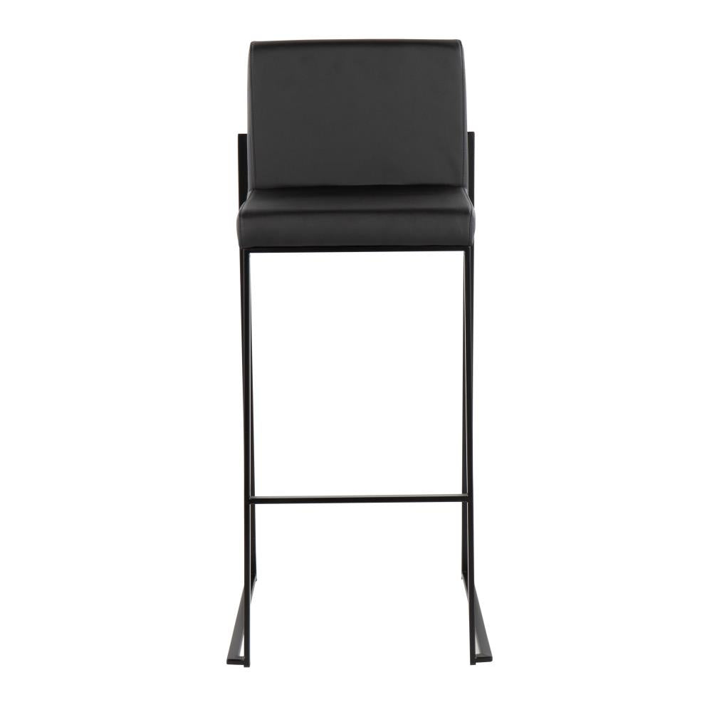 Modern Upholstered Barstools with Padded Backrests