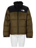 Black Two-Tone High Collar Puffer Jacket