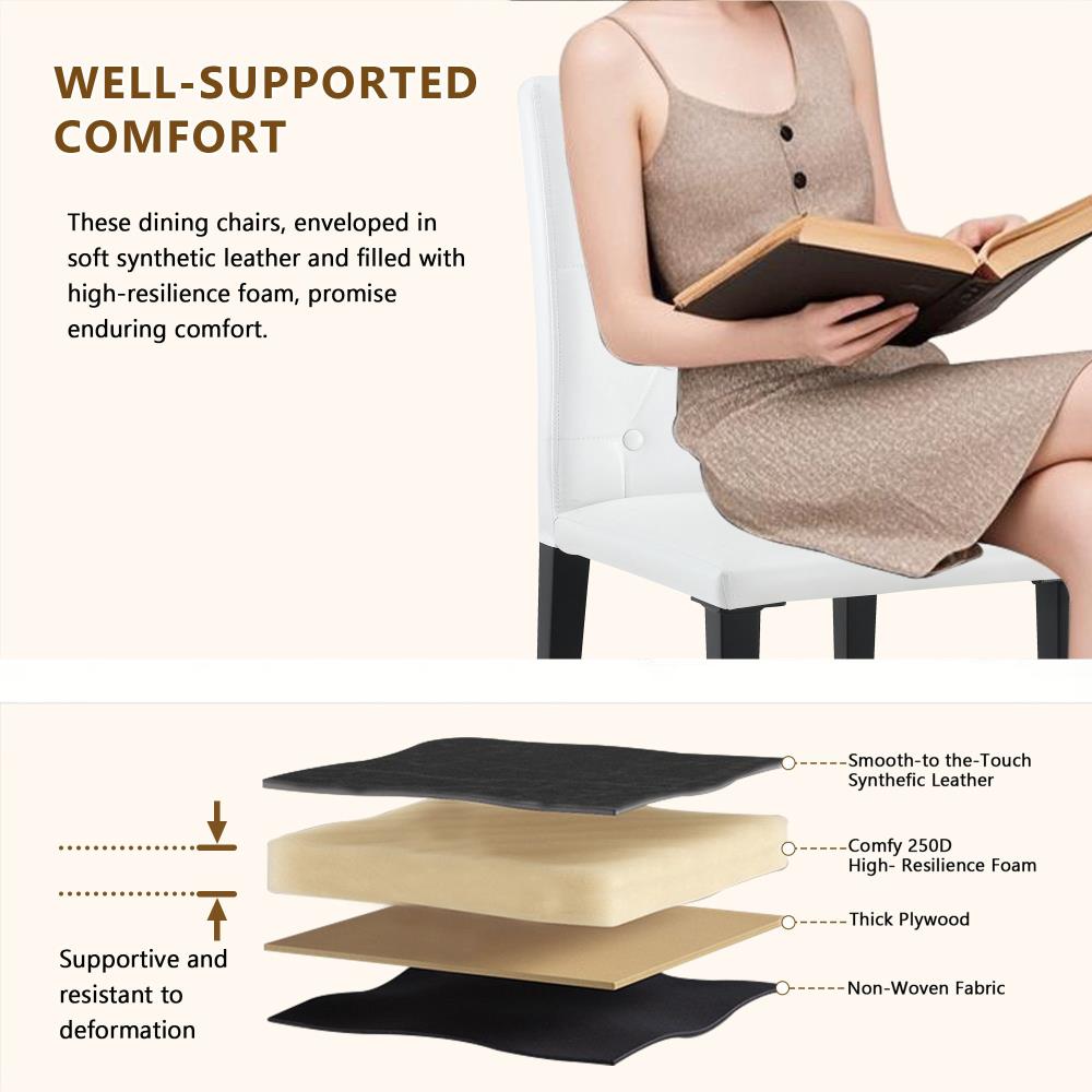 Contemporary Metal Leg Dining Chairs