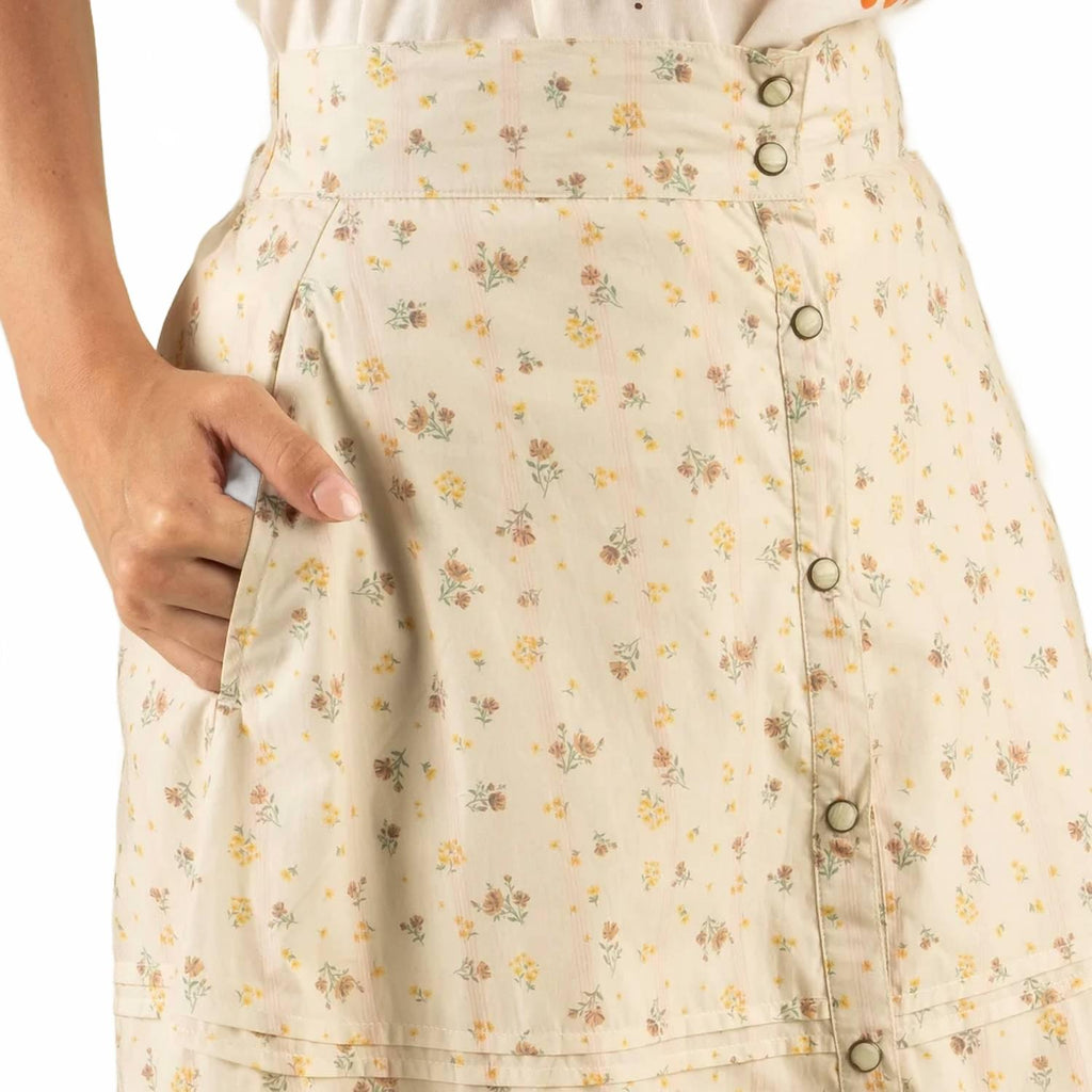 Prairie Maxi Skirt In Dustbloom-Antique
