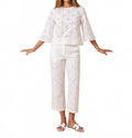 Adele 3/4 Sleeves Blouse In White
