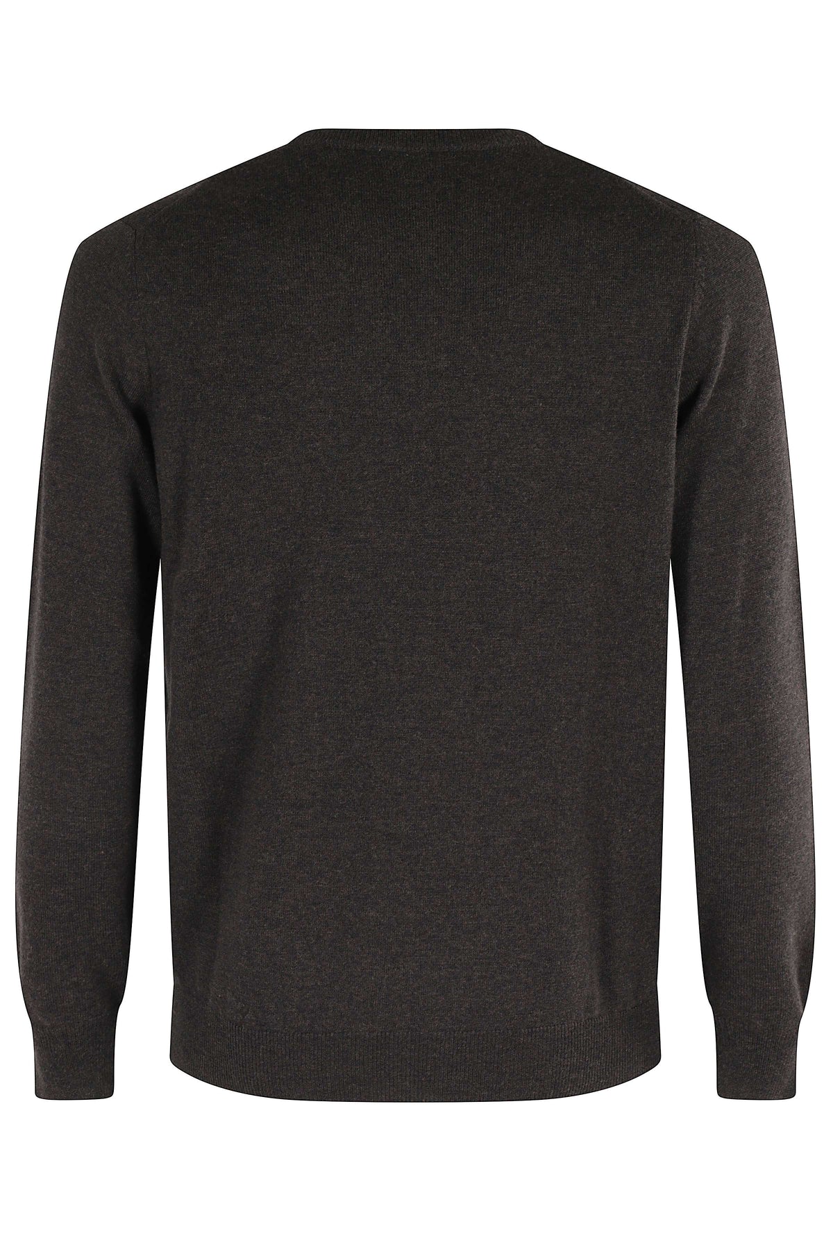 Brown Crewneck Merino Wool Sweater