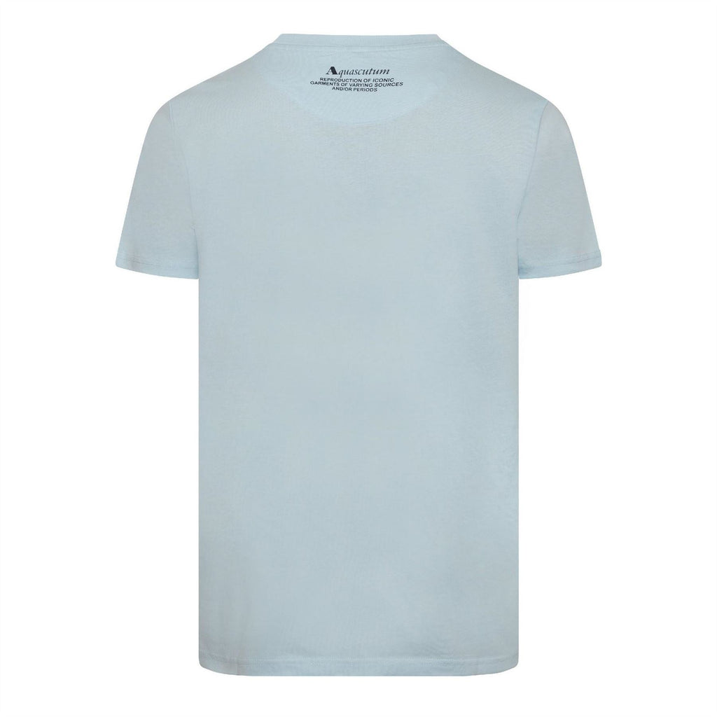 Aquascutum Text Graphic Crew Neck Short Sleeve T-Shirt