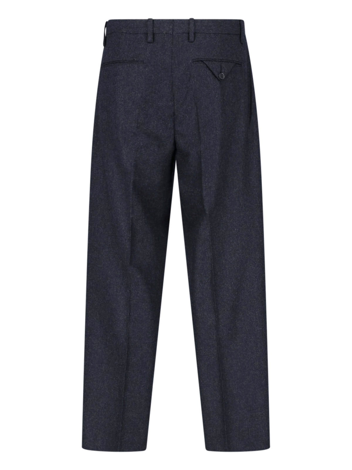 Dark Grey Marguttas High-Waisted Virgin Wool Straight-Leg Pants