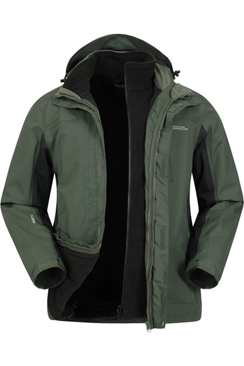 Mountain Warehouse Mens Thunderstorm 3 in 1 Waterproof Jacket