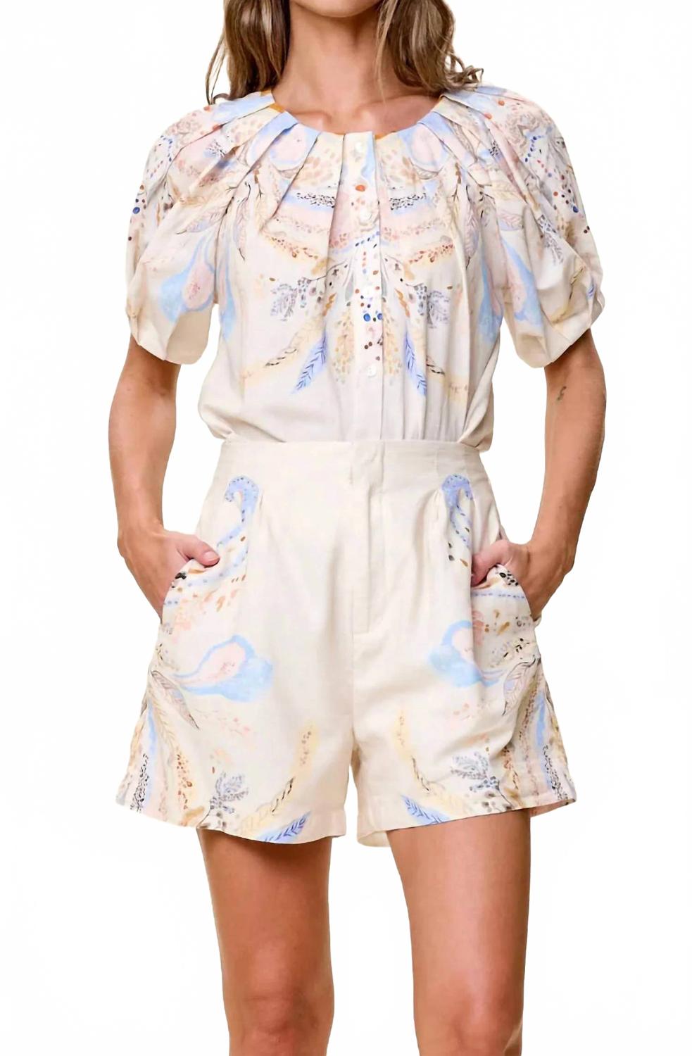 Sebastian Trouser Short In Goleta Print