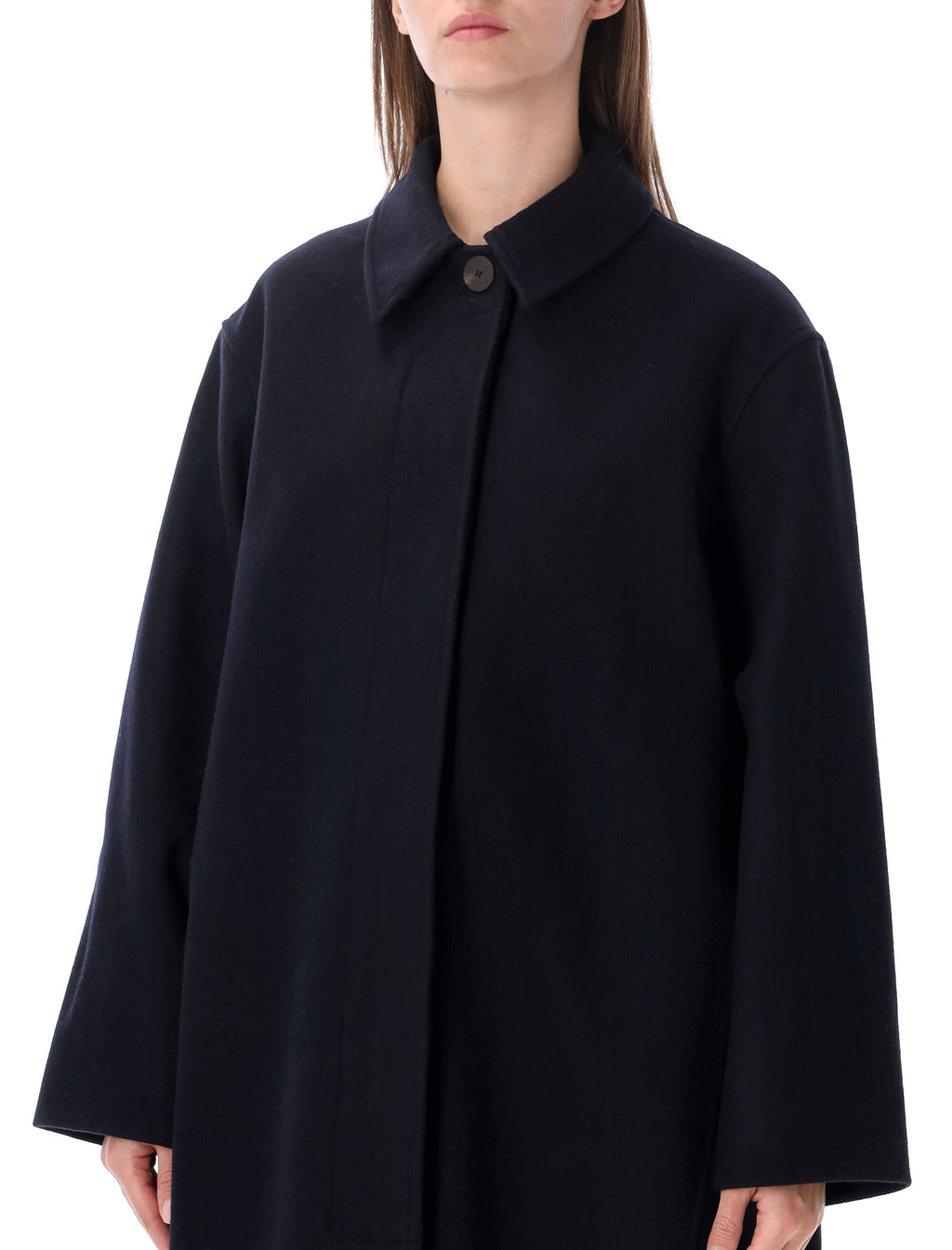 Rounded Silhouette Overcoat