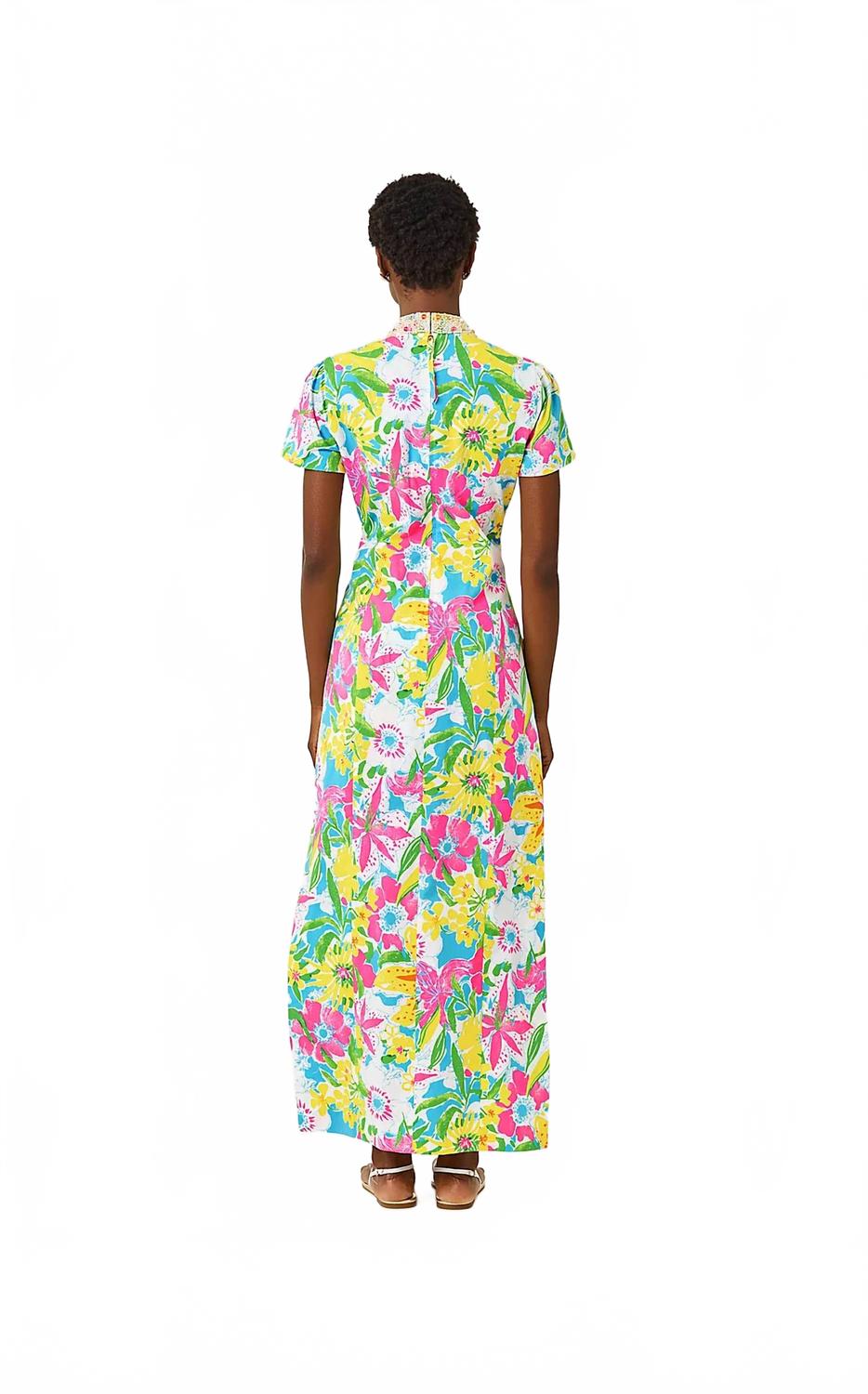 Velora Maxi Romper In Multi Lovely Lilly