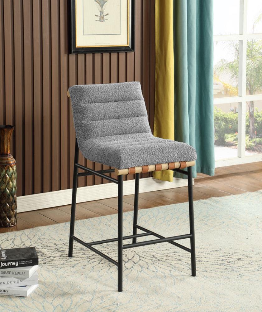 Elegant Counter Height Chairs with Fabric Upholstery