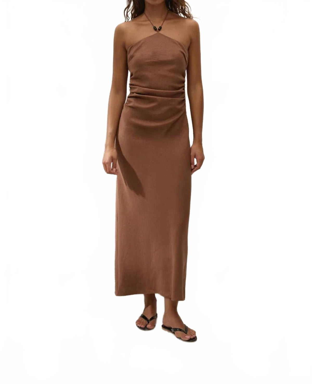 Natalia Midi Dress In Cacao