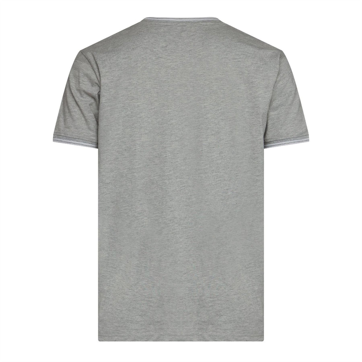 Crosshatch Preece Hem Label Patch Crew Neck Short Sleeve T-Shirt