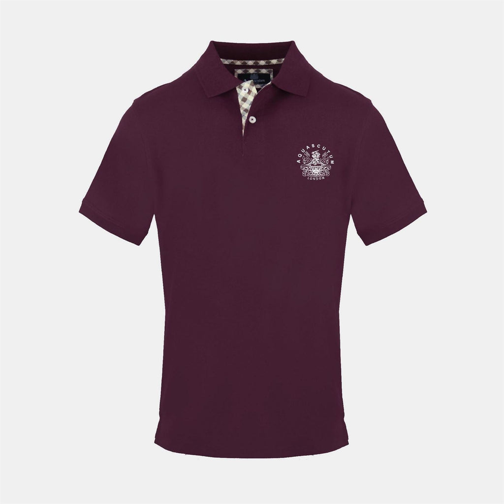 Aquascutum Collared Neck Short Sleeve Polo Shirt